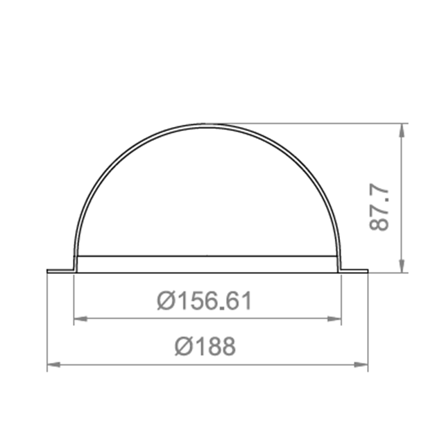 6.2 inch Dome Cover